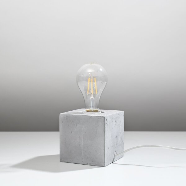 Sollux SL.0683 - Stolní lampa ABEL 1xE27/60W/230V beton