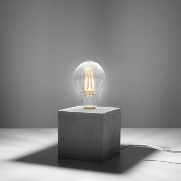 Sollux SL.0683 - Stolní lampa ABEL 1xE27/60W/230V beton