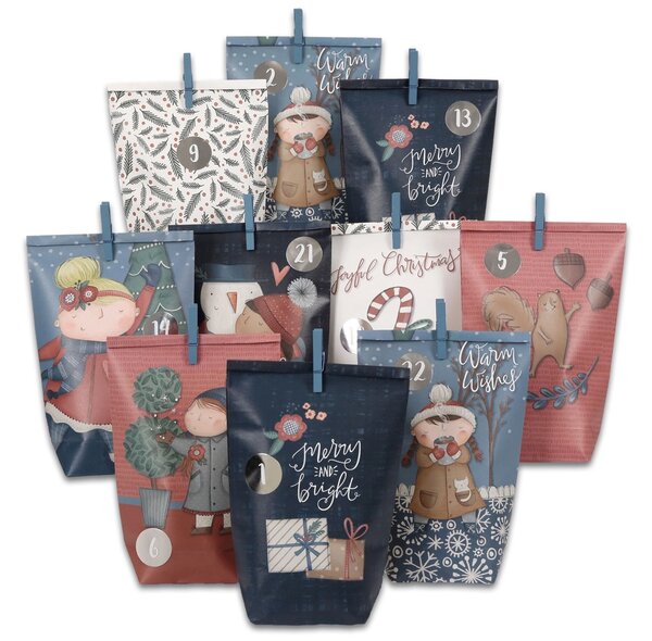 Papierdrachen Adventní kalendář DIY - Merry and Bright PPD109