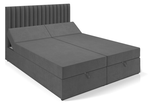 Boxspringová postel 180x200 SANNA 2 - šedá