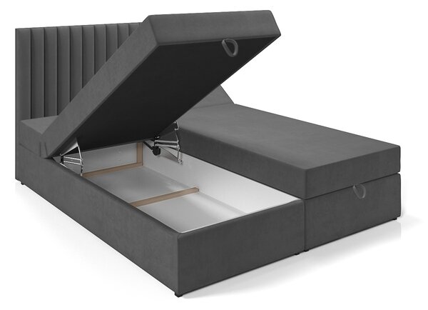 Boxspringová postel 180x200 SANNA 2 - šedá