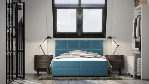 Hotelová postel 140x200 SORELLA 1 - světle modrá