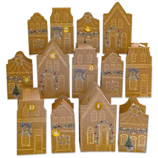 Papierdrachen Adventní kalendář DIY - Christmas Old Town PPD111