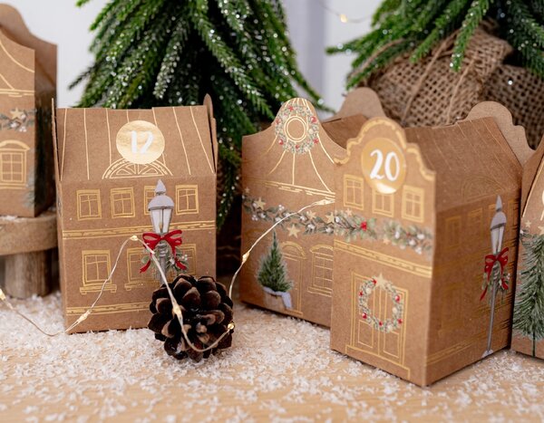 Papierdrachen Adventní kalendář DIY - Christmas Old Town PPD111