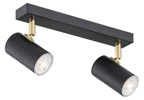 Argon 0891 - Bodové svítidlo LAGOS 2xGU10/5W/230V černá/mosaz