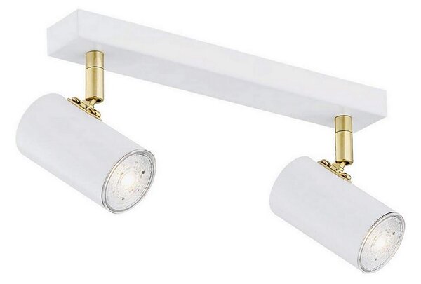 Argon 0890 - Bodové svítidlo LAGOS 2xGU10/5W/230V bílá/zlatá