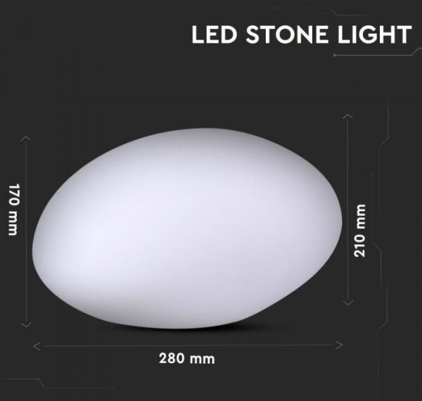 LED RGB Stmívatelná venkovní lampa LED/1W/5V 28cm IP67 1000 mAh+ DO