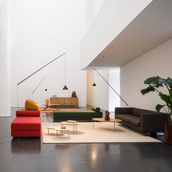 Vibia LED závěsné světlo NORTH, černé, kov, 927, decentralizované, stmívatelný, Černá, Obývací pokoj / jídelna, Plast, Design