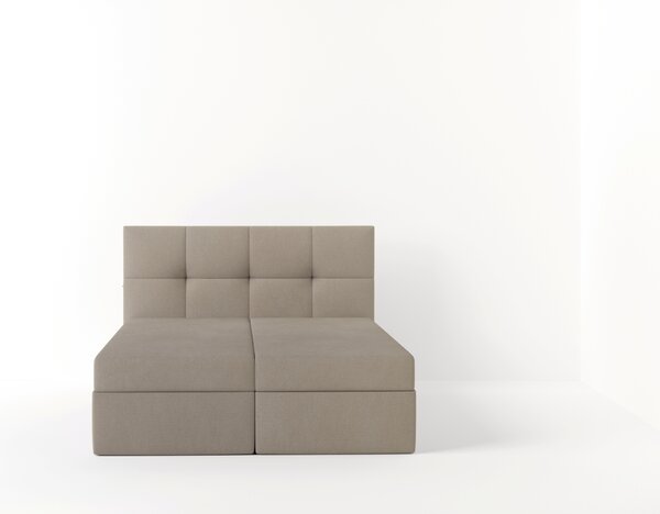 Boxspringová postel 140x200 MOSELA 1 - béžová