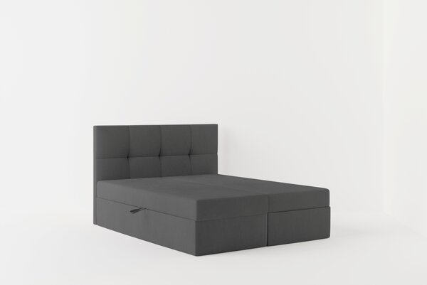 Boxspringová postel 140x200 MOSELA 1 - šedá