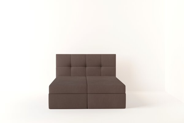 Boxspringová postel 160x200 MOSELA 1 - hnědá