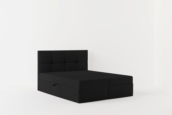 Boxspringová postel 140x200 MOSELA 1 - černá