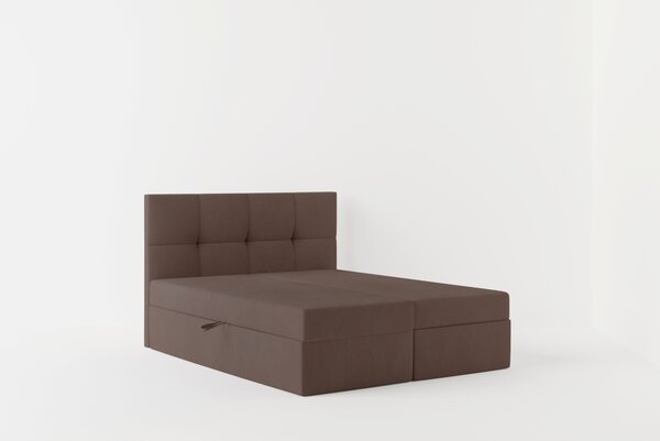 Boxspringová postel 160x200 MOSELA 1 - hnědá