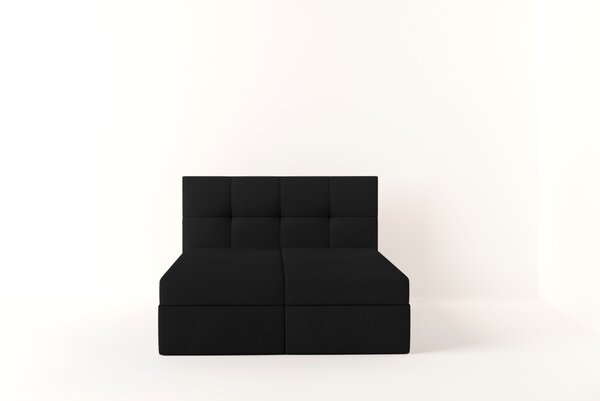 Boxspringová postel 140x200 MOSELA 1 - černá