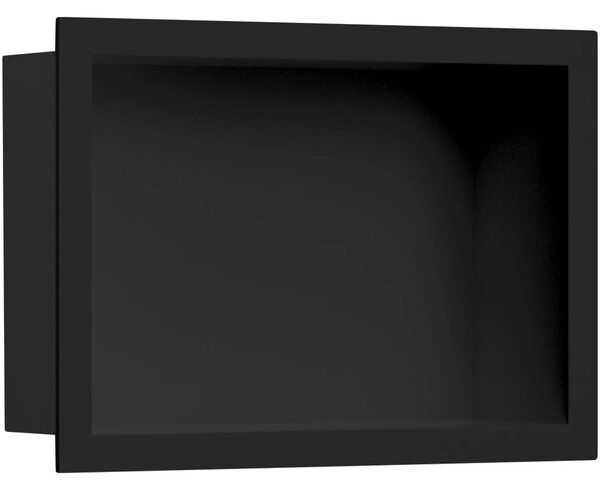 Zápustná polička/nika s okrajem do obkladu - černá matná - 30x20x10 cm
