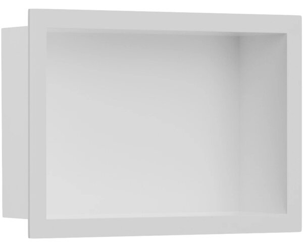 Zápustná polička/nika s okrajem do obkladu - bílá matná - 30x20x10 cm