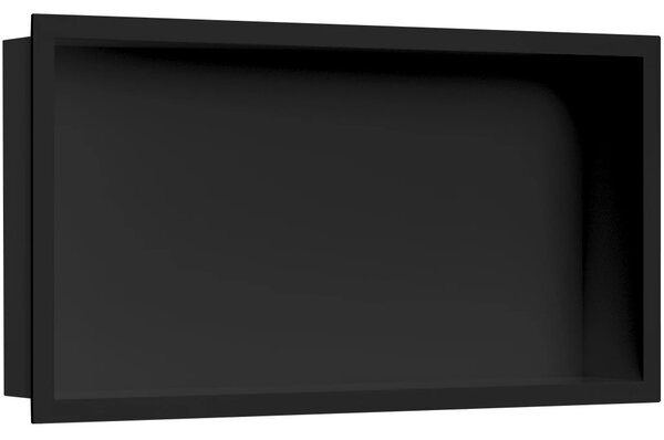Zápustná polička/nika s okrajem do obkladu - černá matná - 60x30x10 cm