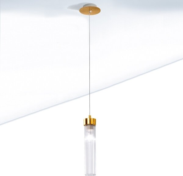 Kolarz 6009.30130 - Lustr na lanku RAGGIO 1xE14/25W/230V 24K zlato