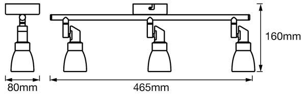 Ledvance - LED Bodové svítidlo SPOT 3xG9/2W/230V
