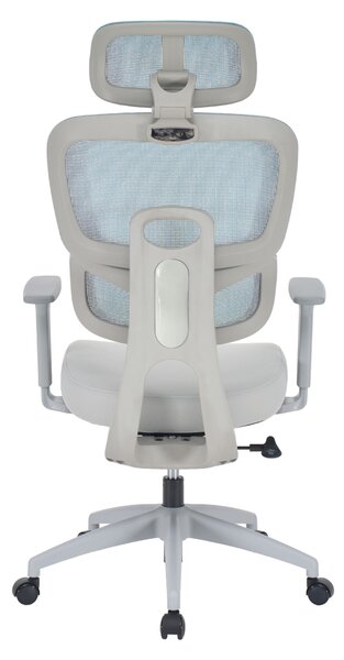 Ergonomická kancelářská židle NEONIT - neomint síťovina / šedá látka / nosnost 150 kg
