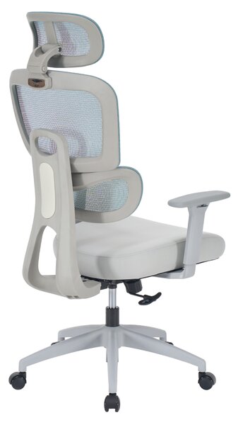 Ergonomická kancelářská židle NEONIT - neomint síťovina / šedá látka / nosnost 150 kg
