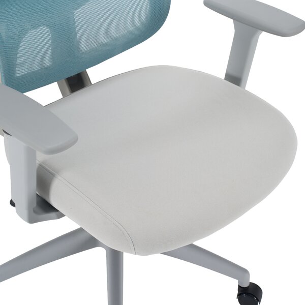 Ergonomická kancelářská židle NEONIT - neomint síťovina / šedá látka / nosnost 150 kg