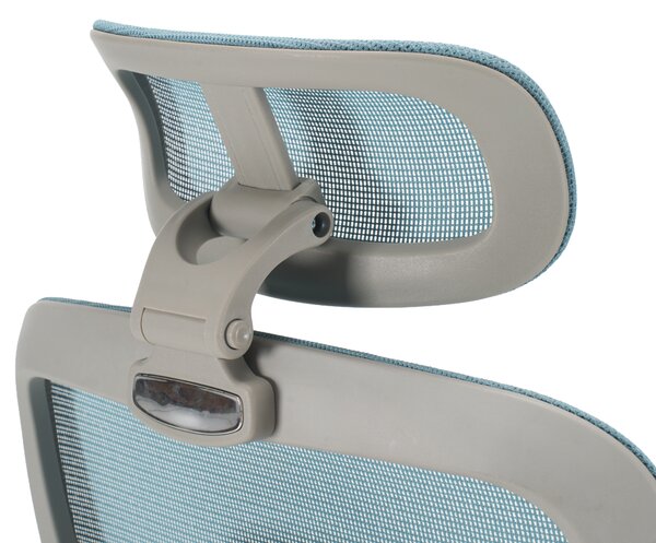Ergonomická kancelářská židle NEONIT - neomint síťovina / šedá látka / nosnost 150 kg