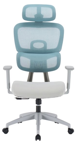 Ergonomická kancelářská židle NEONIT - neomint síťovina / šedá látka / nosnost 150 kg