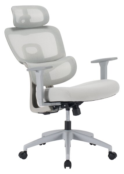 Ergonomická kancelářská židle NEONIT - šedá síťovina / nosnost 150 kg