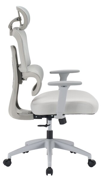 Ergonomická kancelářská židle NEONIT - šedá síťovina / nosnost 150 kg