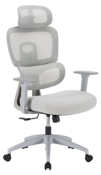 Ergonomická kancelářská židle NEONIT - šedá síťovina / nosnost 150 kg