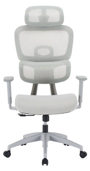 Ergonomická kancelářská židle NEONIT - šedá síťovina / nosnost 150 kg