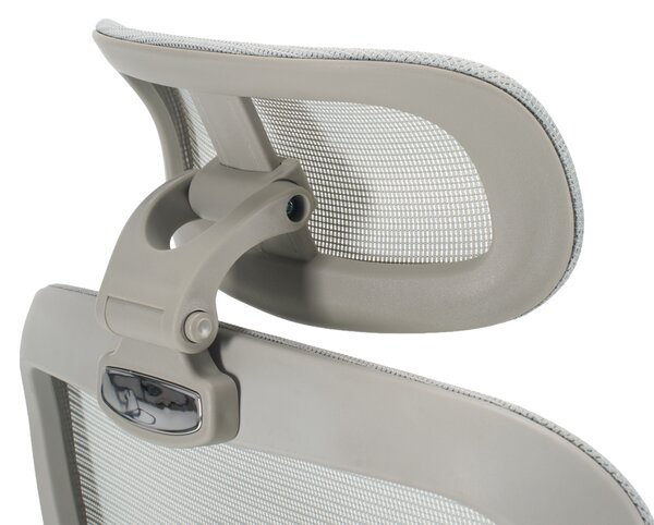 Ergonomická kancelářská židle NEONIT - šedá síťovina / nosnost 150 kg