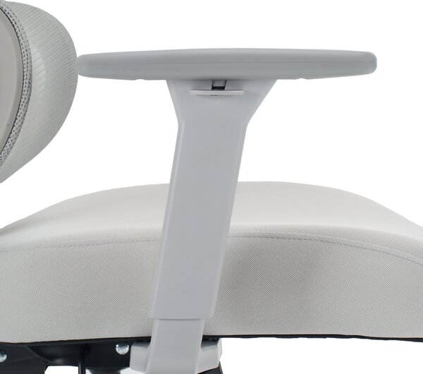 Ergonomická kancelářská židle NEONIT - šedá síťovina / nosnost 150 kg