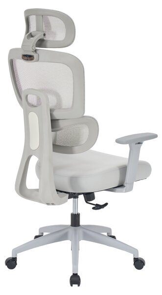 Ergonomická kancelářská židle NEONIT - šedá síťovina / nosnost 150 kg