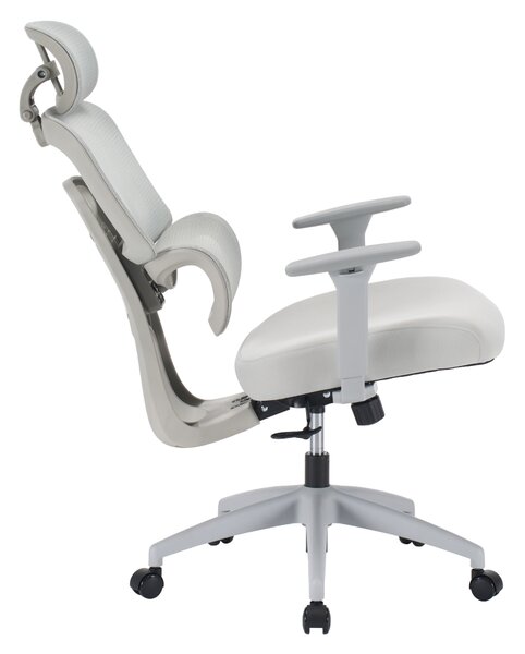 Ergonomická kancelářská židle NEONIT - šedá síťovina / nosnost 150 kg