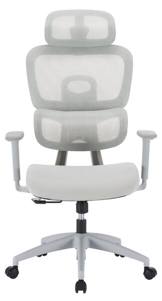 Ergonomická kancelářská židle NEONIT - šedá síťovina / nosnost 150 kg
