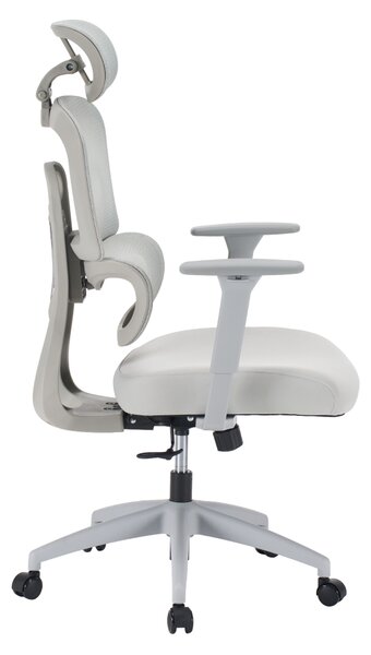 Ergonomická kancelářská židle NEONIT - šedá síťovina / nosnost 150 kg