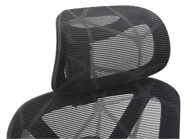 Ergonomická kancelářská židle STORM - tmavě šedá síťovina / nosnost 150 kg