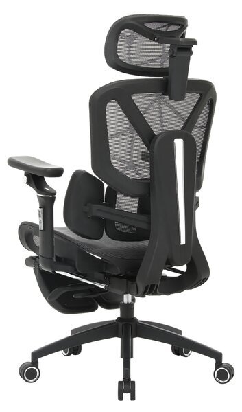 Ergonomická kancelářská židle STORM - tmavě šedá síťovina / nosnost 150 kg