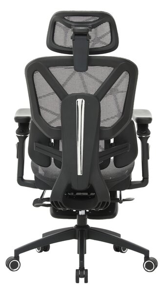 Ergonomická kancelářská židle STORM - tmavě šedá síťovina / nosnost 150 kg