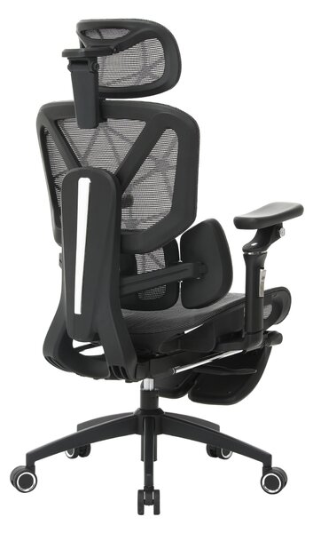 Ergonomická kancelářská židle STORM - tmavě šedá síťovina / nosnost 150 kg