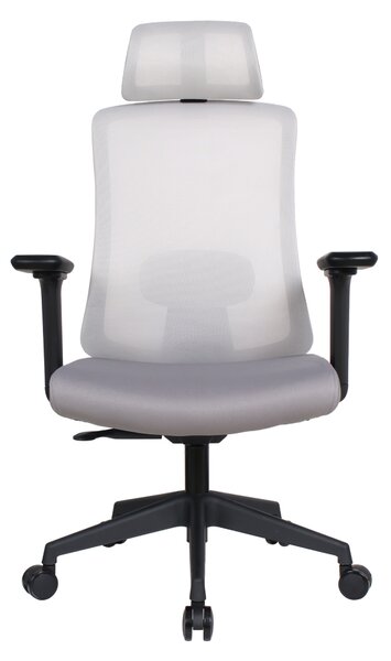 Ergonomická kancelářská židle PART - šedá síťovina / nosnost 150 kg