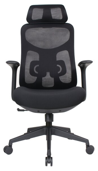 Ergonomická kancelářská židle LERO - černá síťovina / nosnost 150 kg