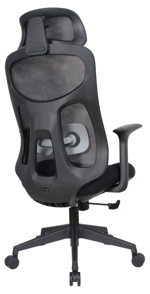Ergonomická kancelářská židle LERO - černá síťovina / nosnost 150 kg
