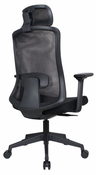 Ergonomická kancelářská židle PART - černá síťovina / nosnost 150 kg