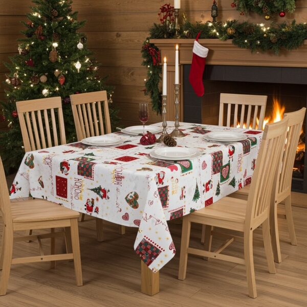 Vánoční ubrus HoHoHo Barva Vícebarevná Rozměry 90x90 cm