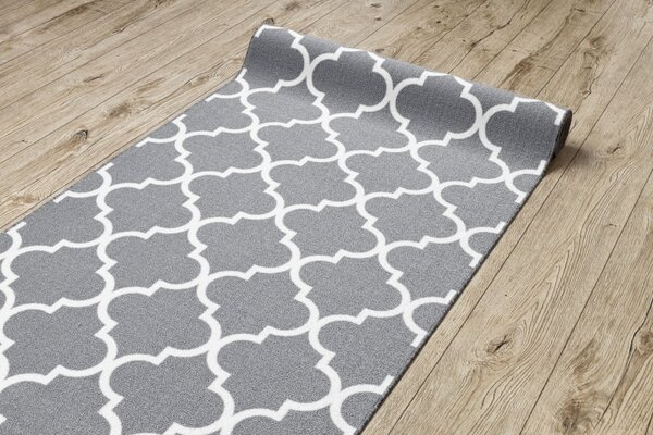 Associated Weavers Běhoun pogumovaný Trellis 30352 šedý Šíře: 57 cm
