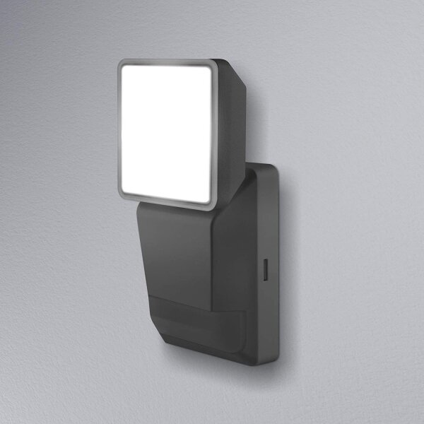 Ledvance -LED Venkovní nástěnné svítidlo se senzorem SPOT LED/8W/230V IP55 černá