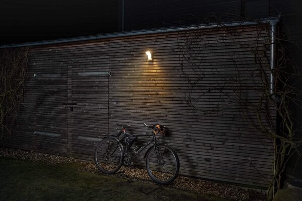 Ledvance -LED Venkovní nástěnné svítidlo se senzorem SPOT LED/8W/230V IP55 černá